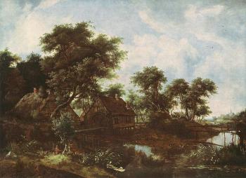 Meindert Hobbema : The Water Mill Oak Dresden